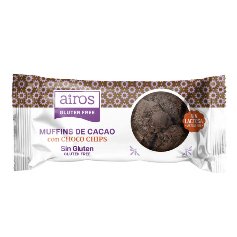 Muffins de Cacao con choco chips - 170 grs.