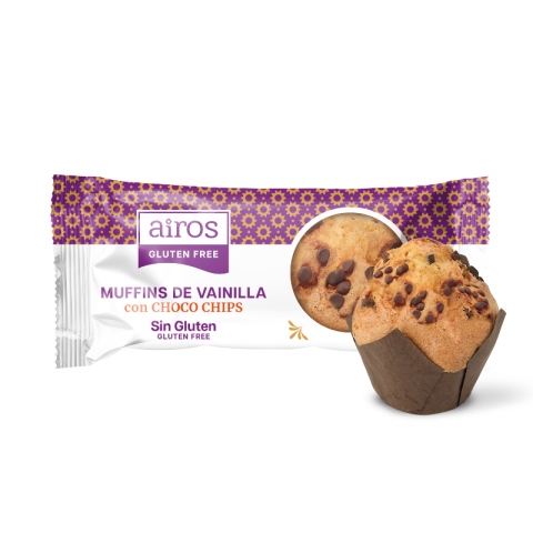 Muffins de Vainilla con choco chips - 170 grs.