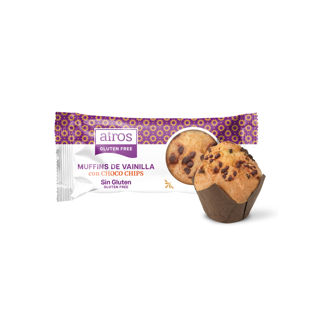 Muffins de Vainilla con choco chips - 170 grs.