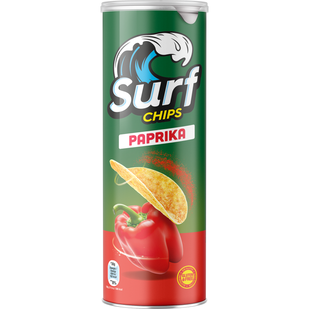 Patatas Sabor Paprika 160g - Surf - Sin Gluten
