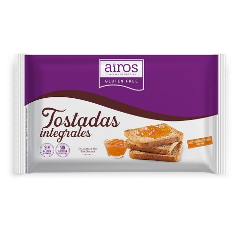 Tostadas Integrales 225 grs. Sin gluten - Airos