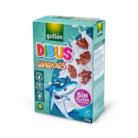 Galletas Dibus Sharkies Cacao Gullón