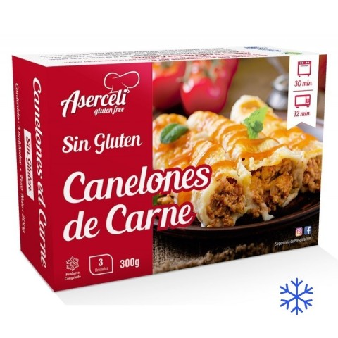 Canelones de carne (Microondas) - 300 grs.