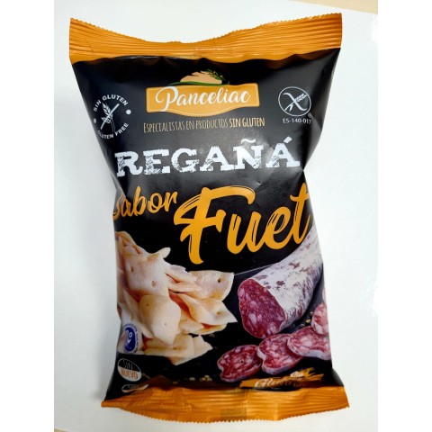 Regaña sabor Fuet Sin gluten - Panceliac 80 gr.