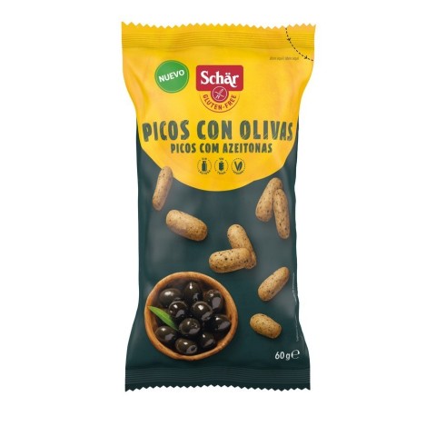 Picos con Olivas. 60 grs. Sin gluten - Schär