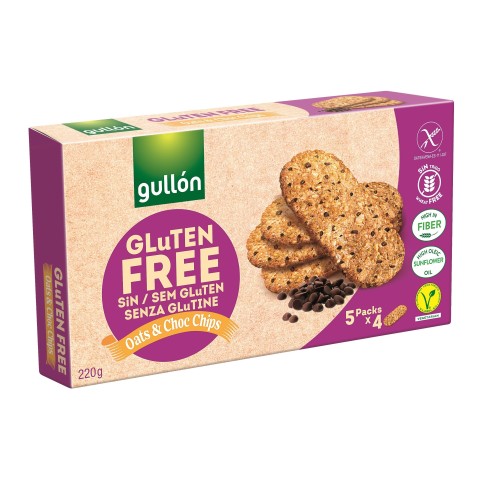 Galletas con Chips de Chocolate 220 g - Sin Gluten - Gullón