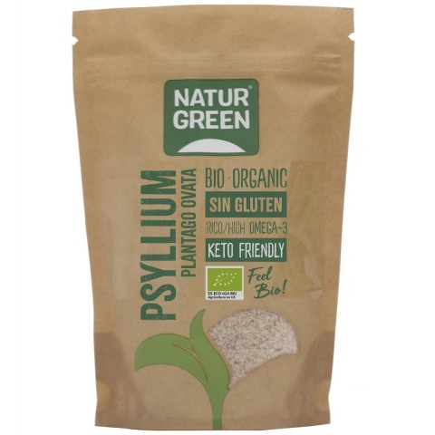 Psyllium Molido Bio 125 gr - Sin Gluten - NaturGreen