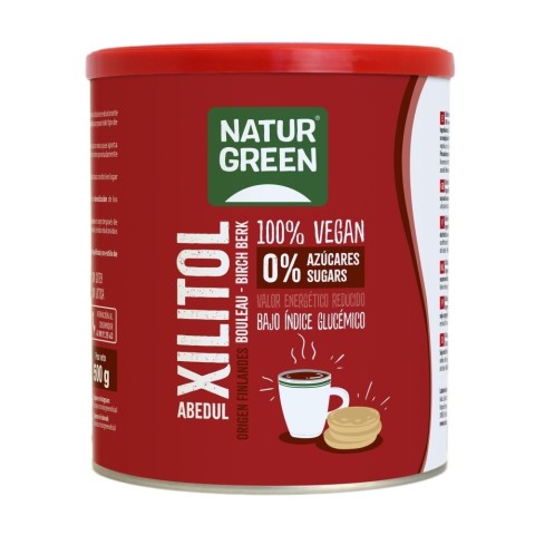 Edulcorante Xilitol 500 gr - Sin Gluten - NaturGreen