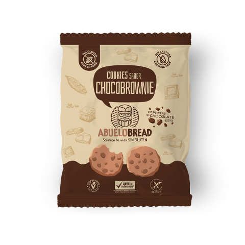 Galletas ChocoBrownie 150 grs. Sin gluten - AbueloBread