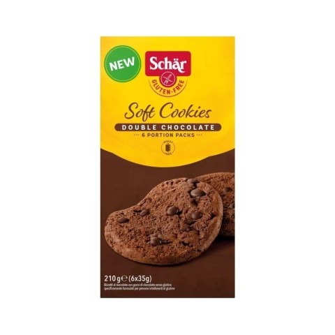 Soft Cookies Doble Chocolate Sin gluten - Schär - 210 grs